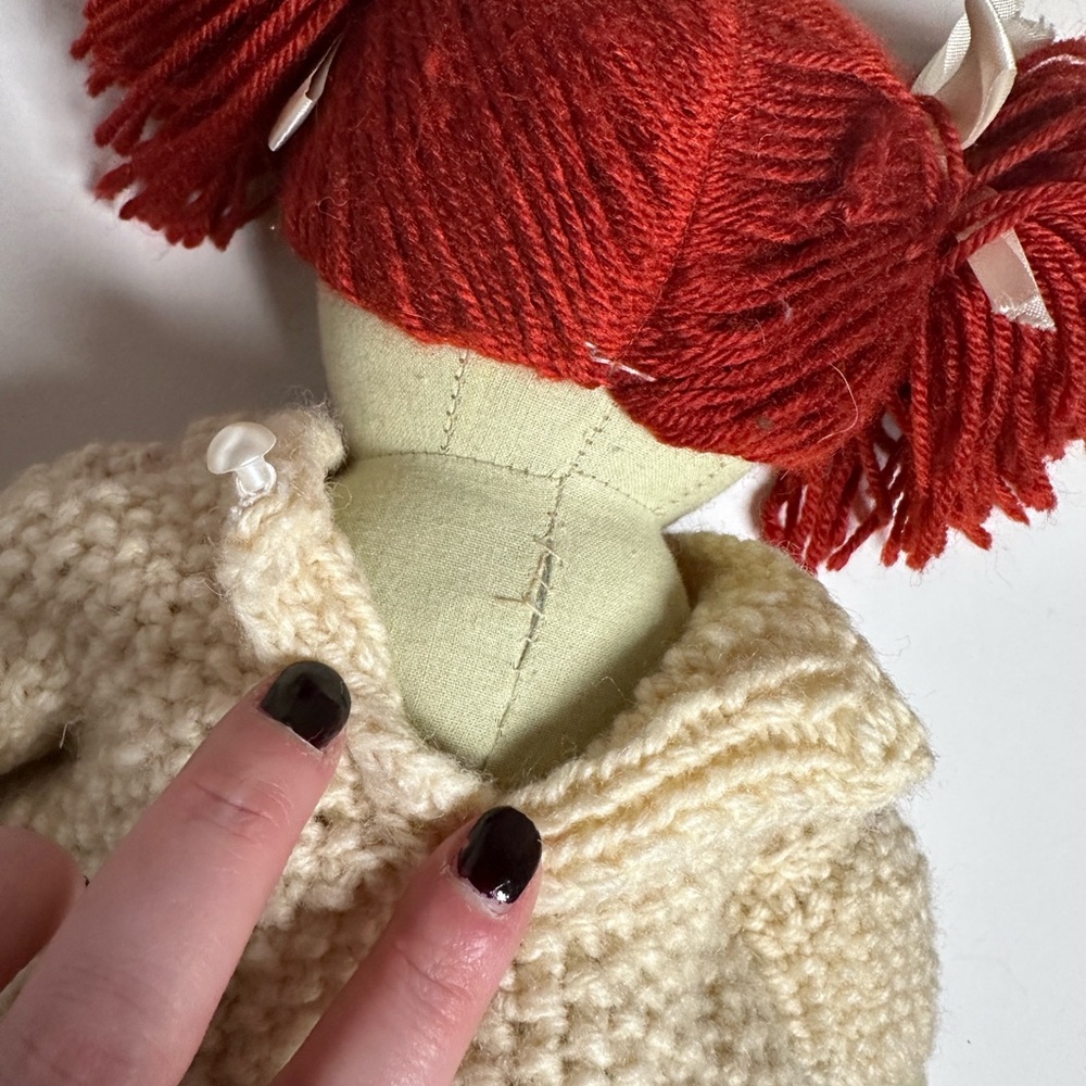 Handmade Branigan Weavers Irish Redhead 15” Stuffed Rag Doll made in Ireland - Picture 10 of 12